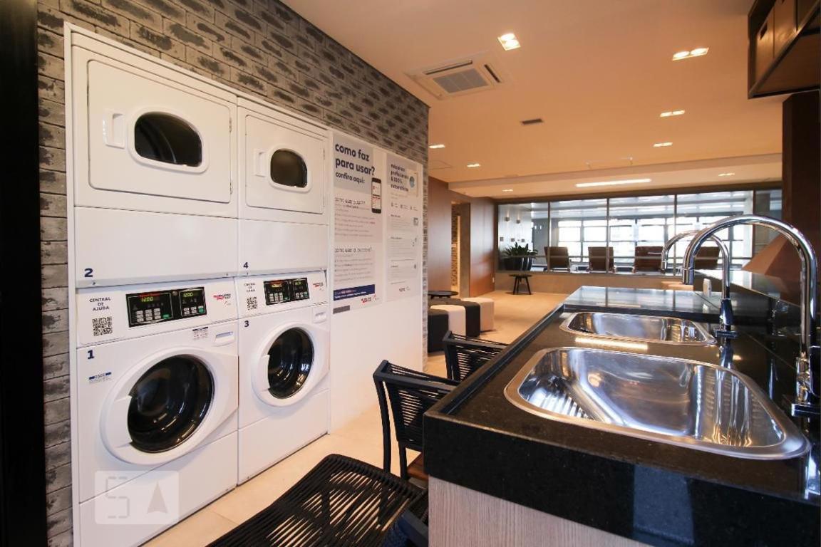 Studios No Melhor Ponto De Moema Garagem Lazer E Metro Perto Wifi Gratis Сан-Паулу Екстер'єр фото