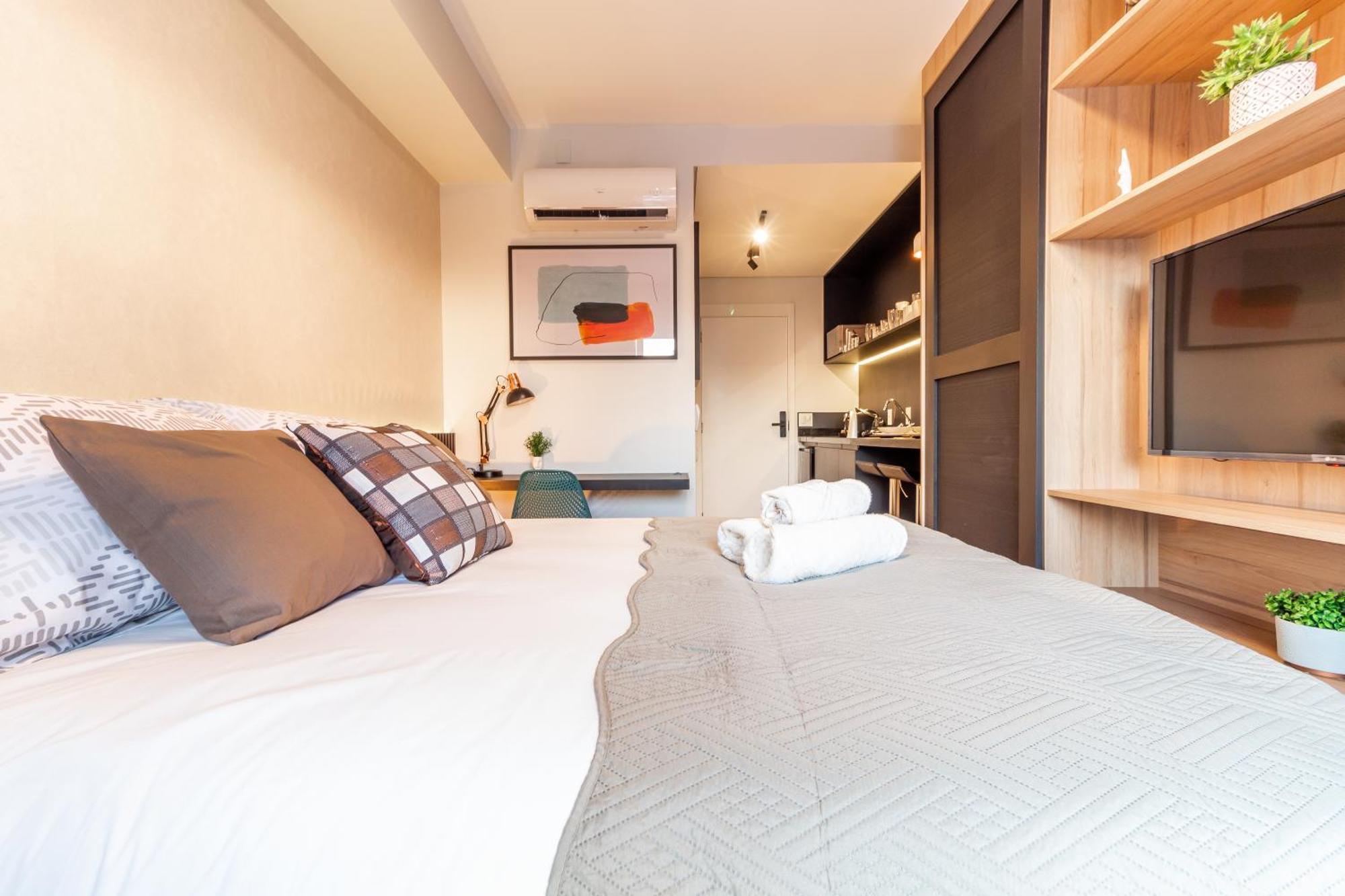 Studios No Melhor Ponto De Moema Garagem Lazer E Metro Perto Wifi Gratis Сан-Паулу Екстер'єр фото